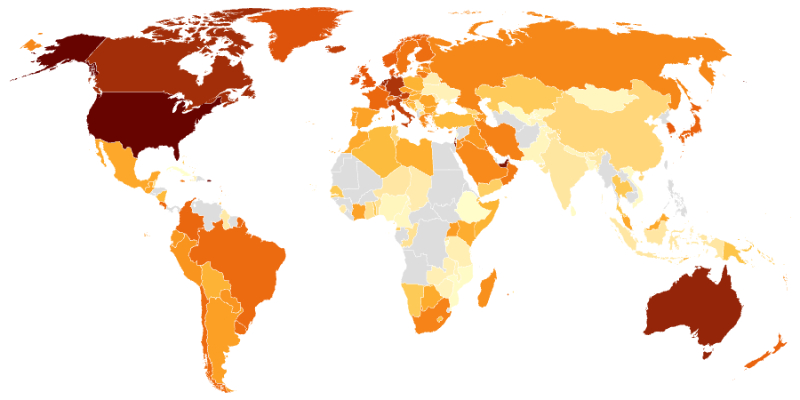 Map of MP congress and other legislator salaries